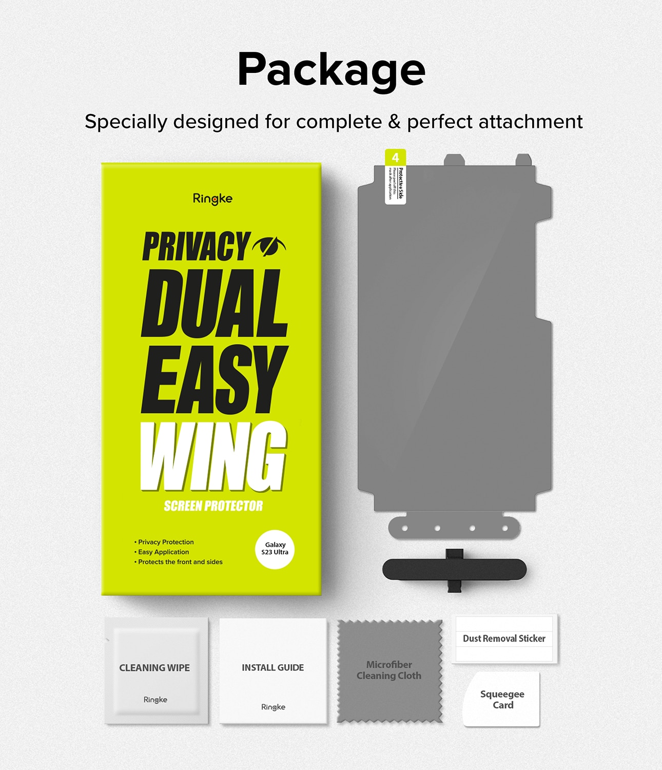 Samsung Galaxy S23 Ultra Privacy Dual Easy Wing Screen Protector