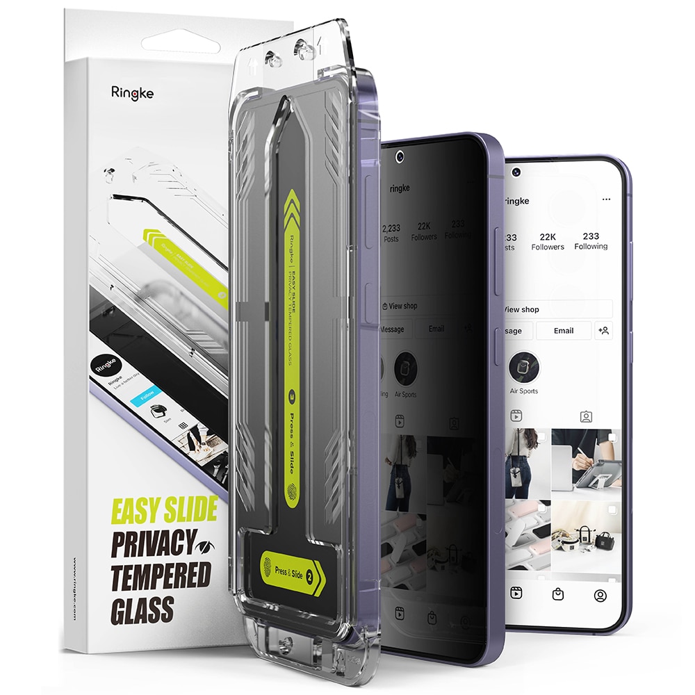 Samsung Galaxy S24 Plus Easy Slide Privacy Glass (2-pack)