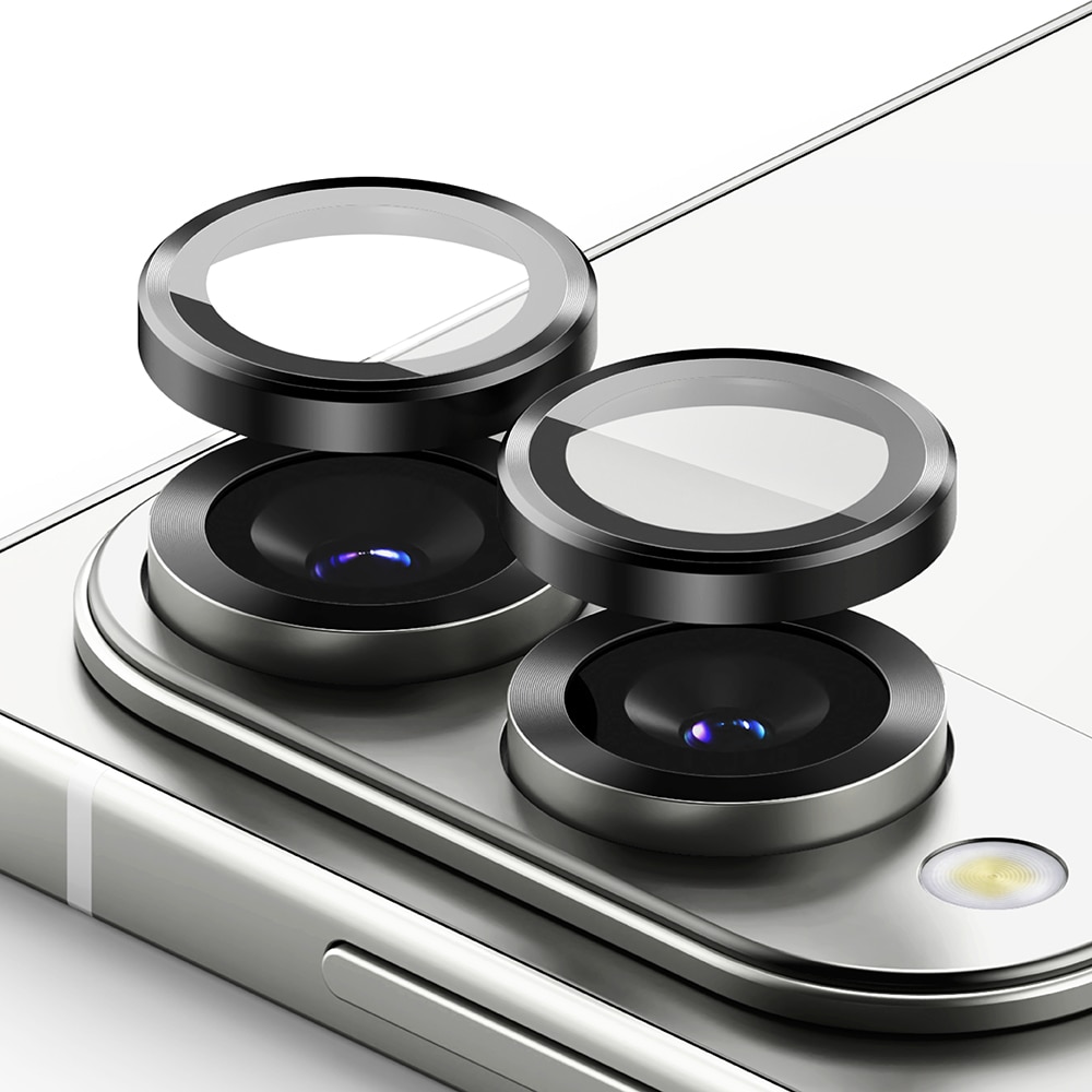 Samsung Galaxy S25 Edge Camera Lens Frame Glass (2-pack) Black
