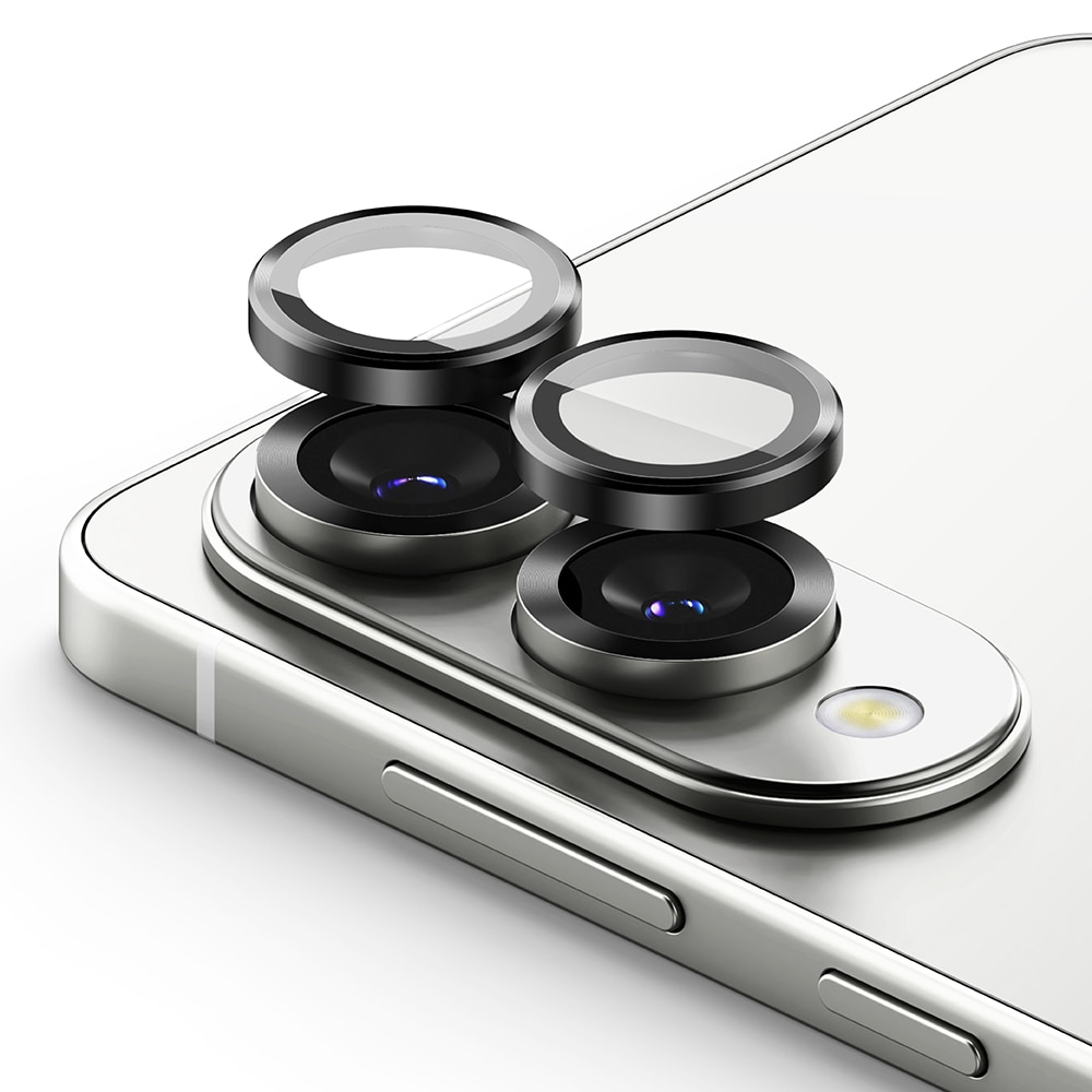 Samsung Galaxy S25 Edge Camera Lens Frame Glass (2-pack) Black