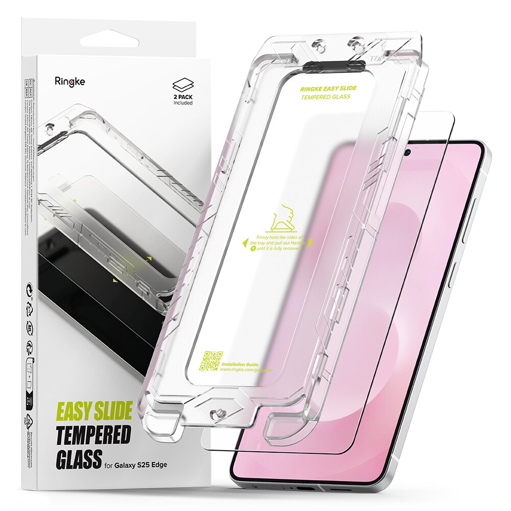 Samsung Galaxy S25 Edge Easy Slide Glass (2-pack)