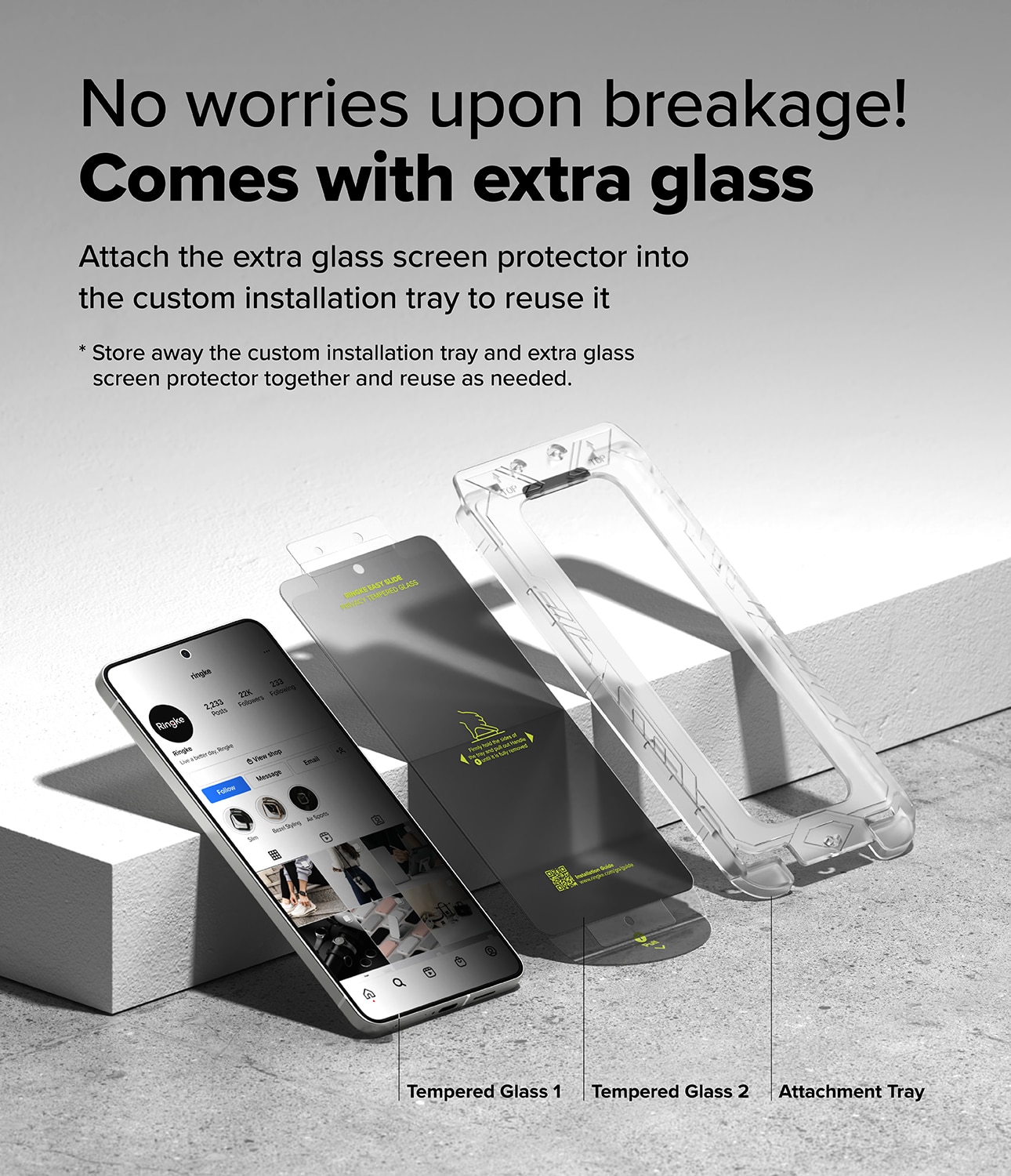 Samsung Galaxy S25 Edge Easy Slide Privacy Glass (2-pack)