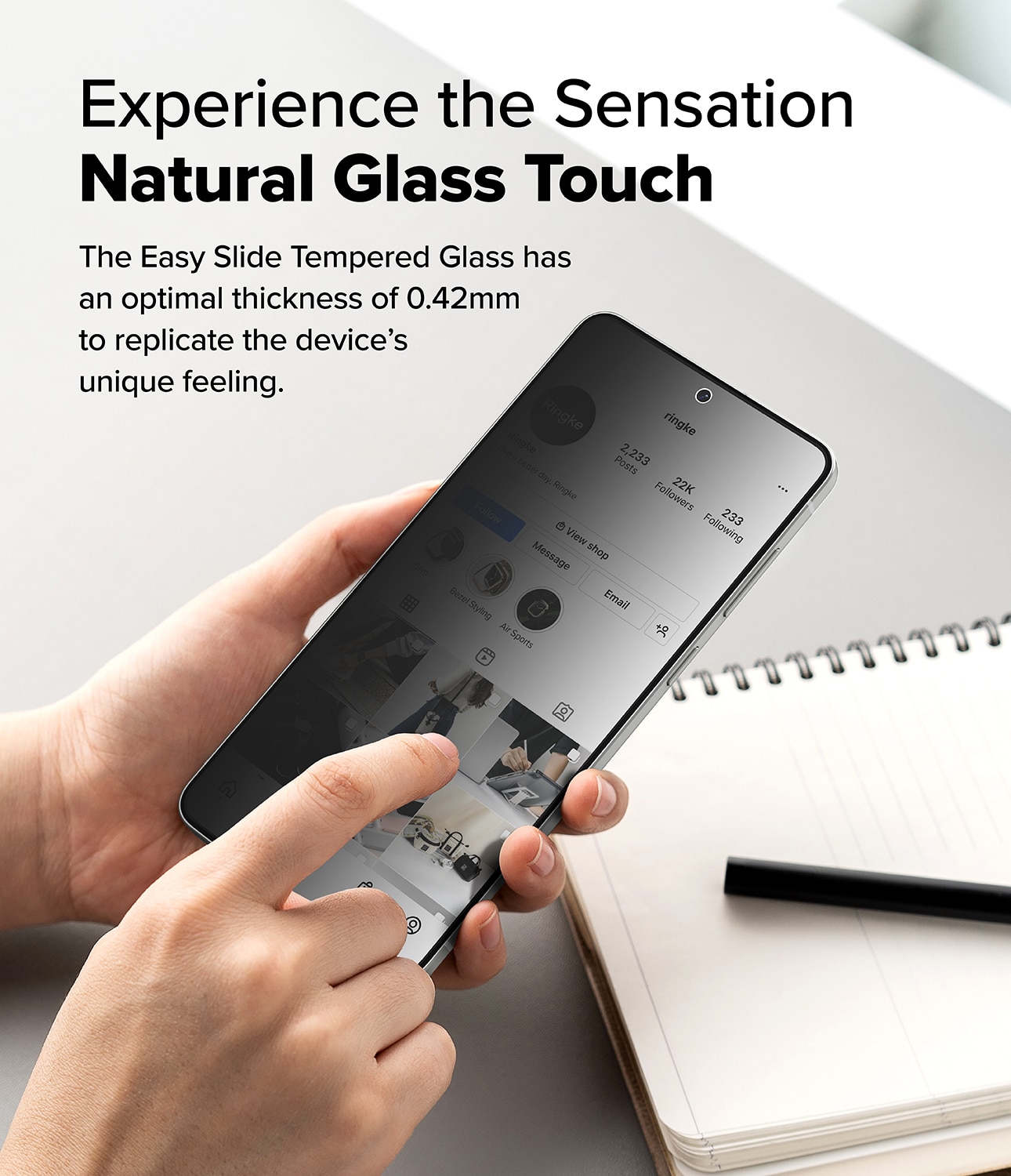 Samsung Galaxy S25 Edge Easy Slide Privacy Glass (2-pack)