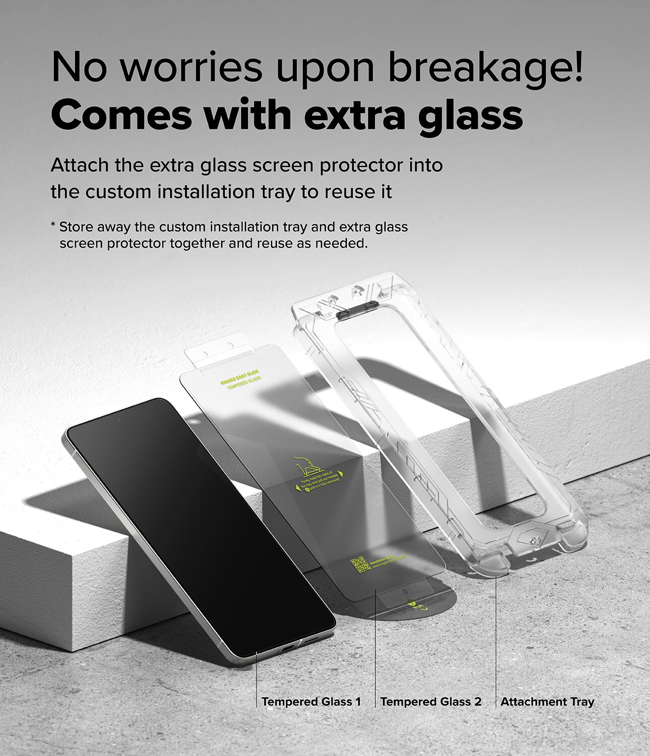 Samsung Galaxy S25 Edge Easy Slide Glass (2-pack)