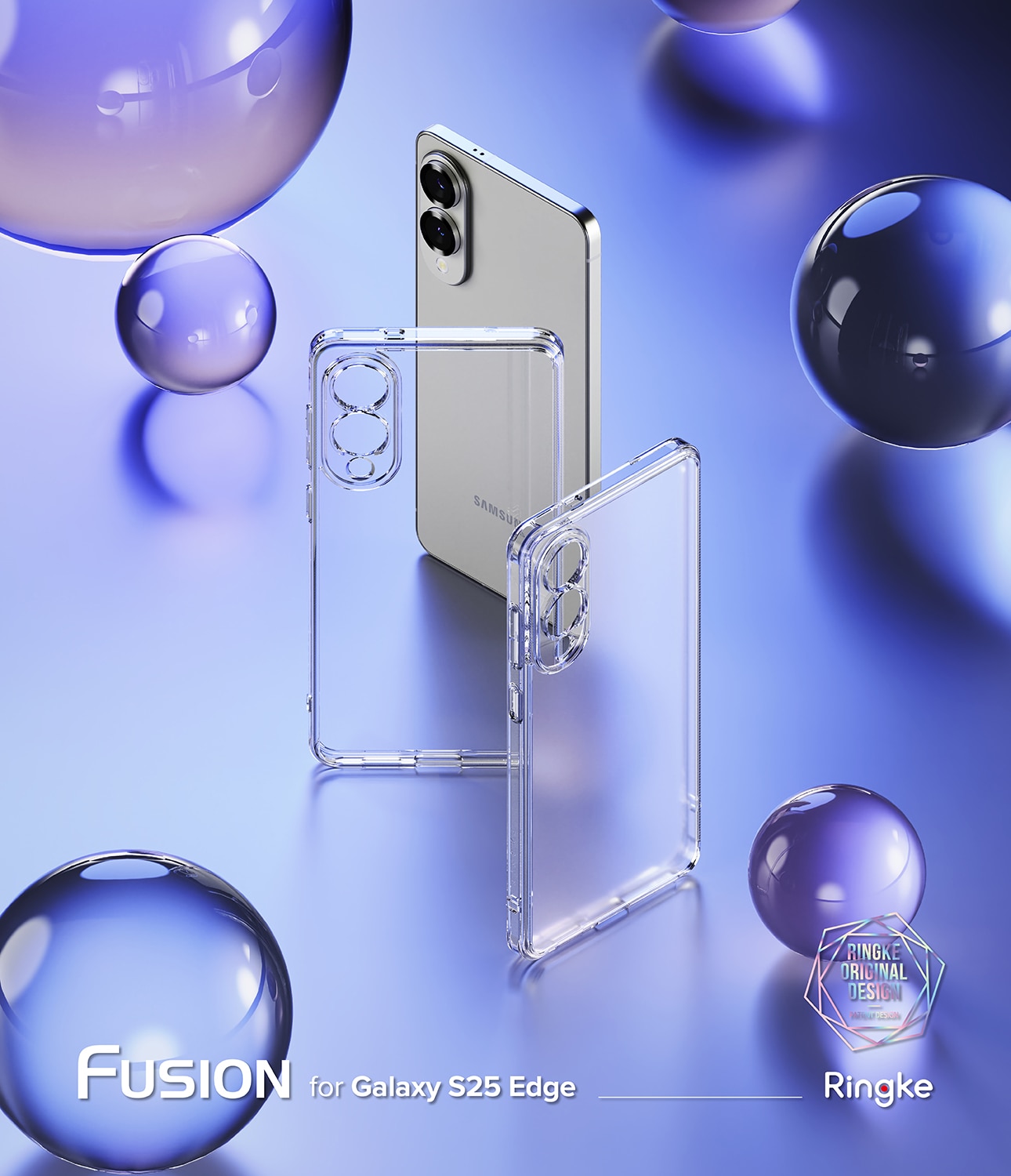 Samsung Galaxy S25 Edge Fusion Case Clear