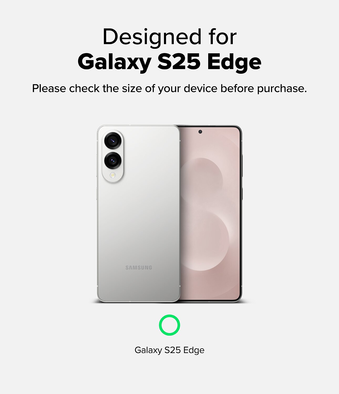 Samsung Galaxy S25 Edge Fusion Case Clear