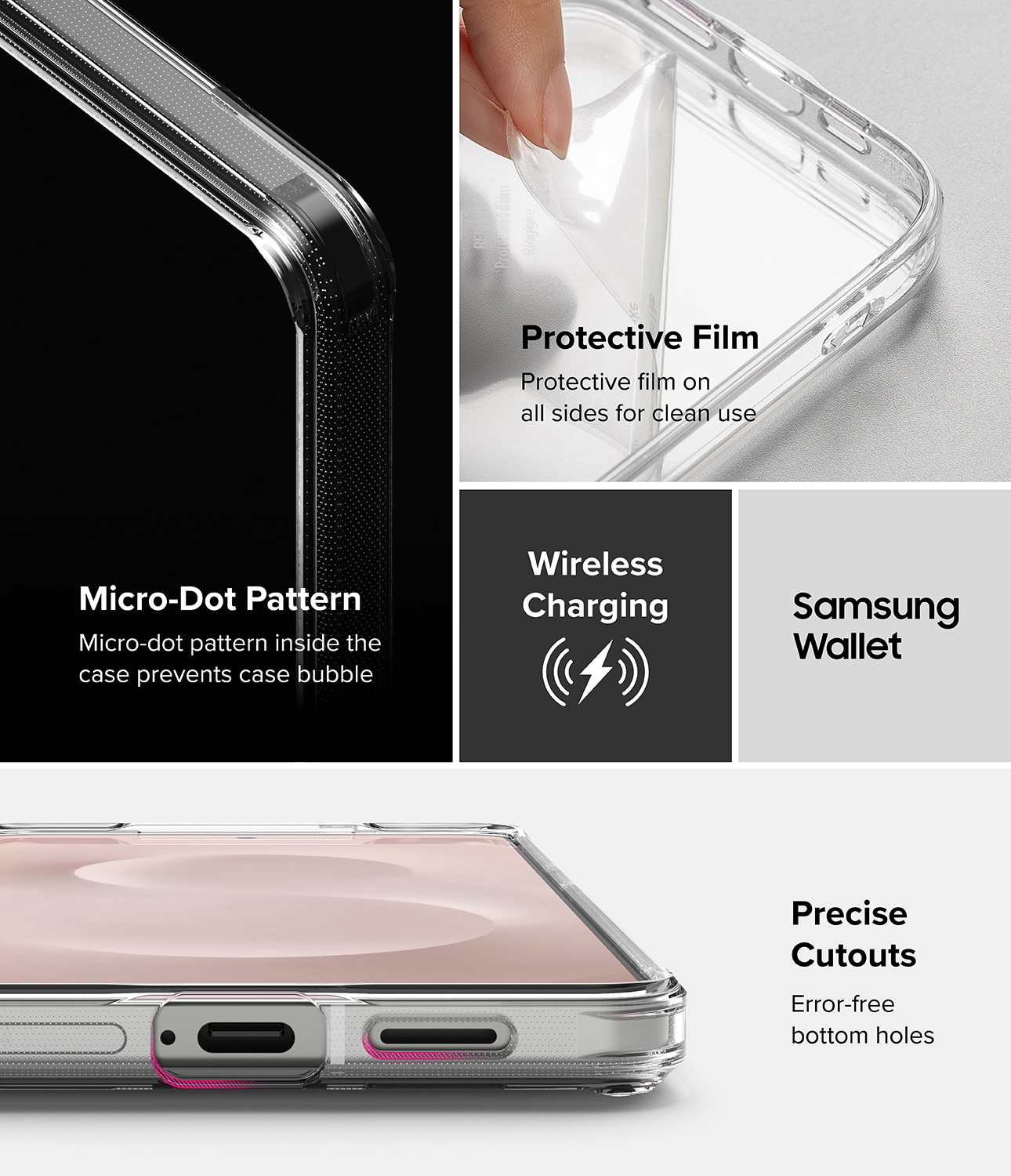Samsung Galaxy S25 Edge Fusion Case Clear