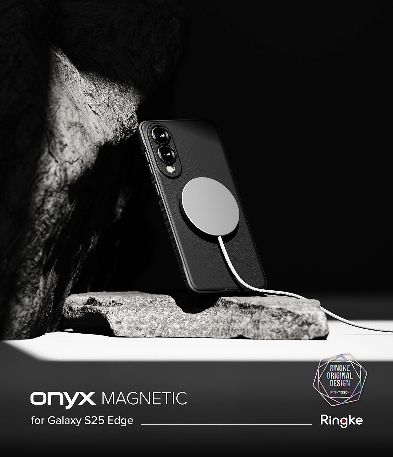 Samsung Galaxy S25 Edge Onyx Magnetic Case Black