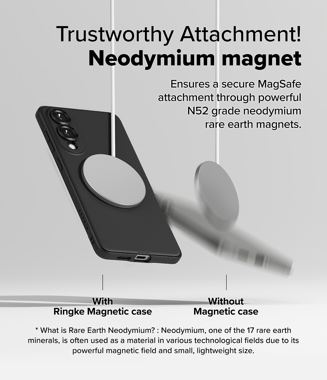 Samsung Galaxy S25 Edge Onyx Magnetic Case Black