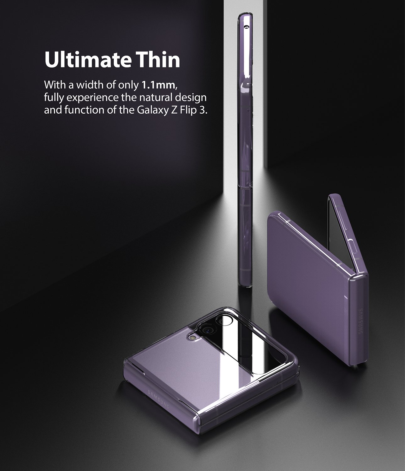 Samsung Galaxy Z Flip 3 Slim Case Matte Clear