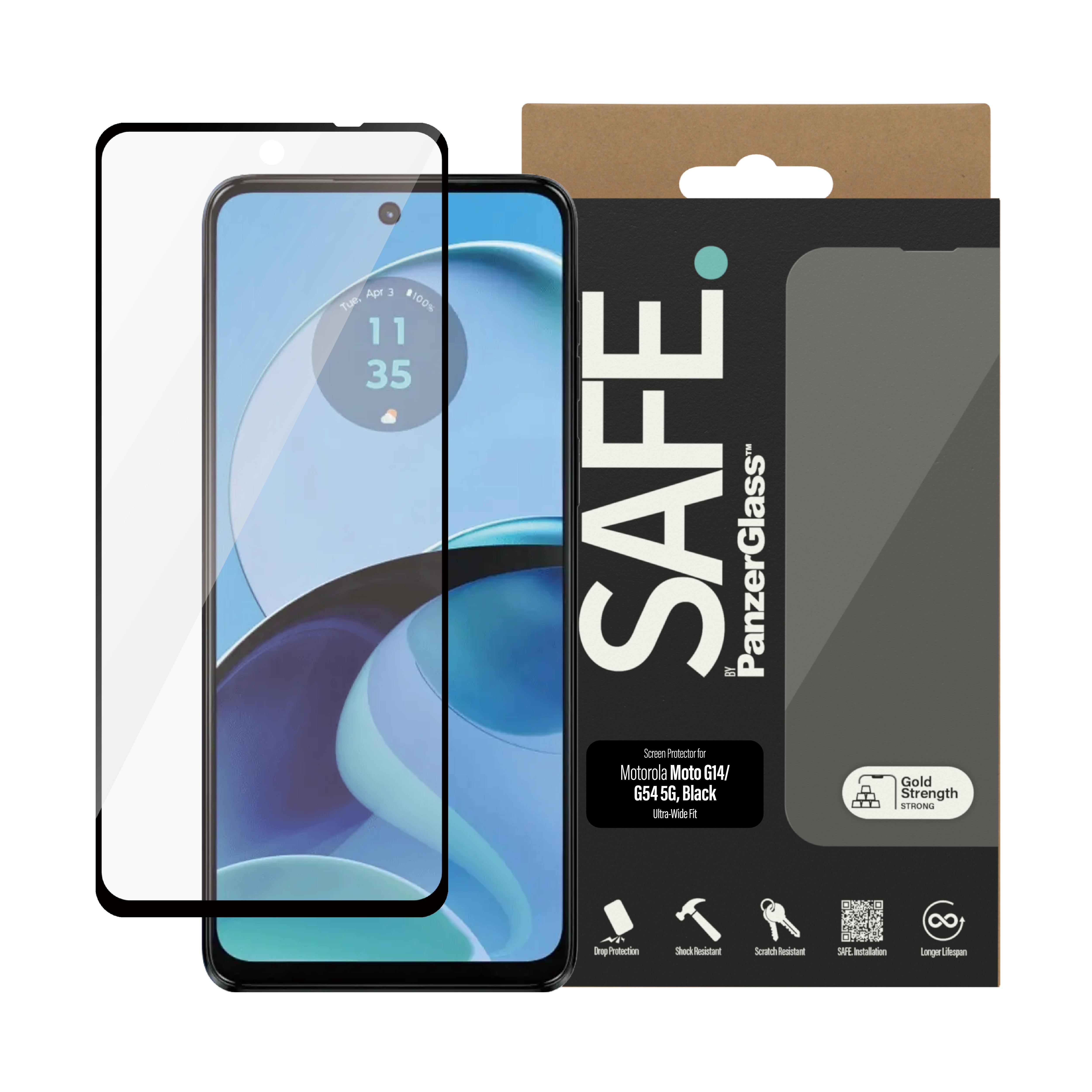 Motorola Moto G54 Screen Protector Ultra Wide Fit