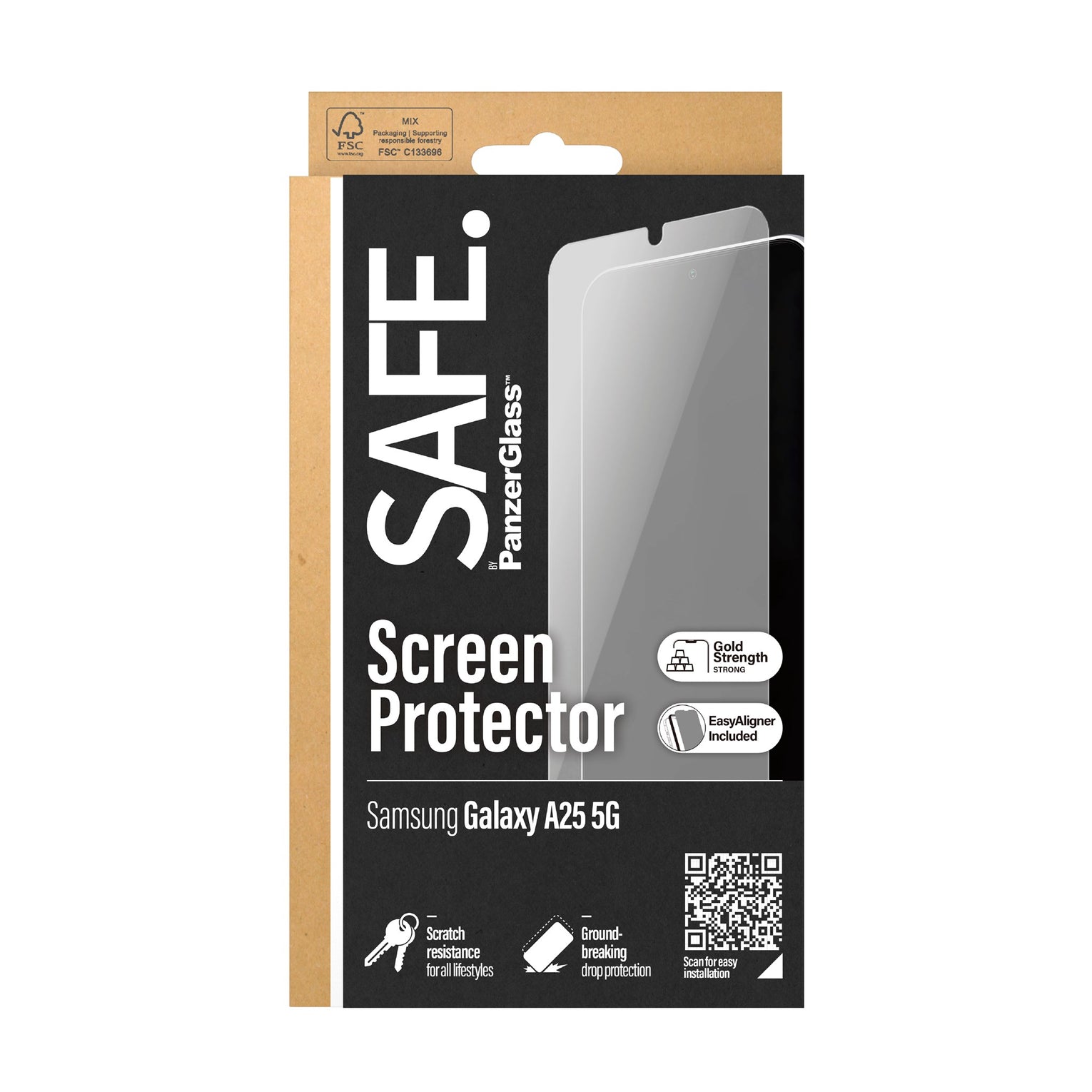 Samsung Galaxy A25 Screen Protector Ultra Wide Fit (with EasyAligner)