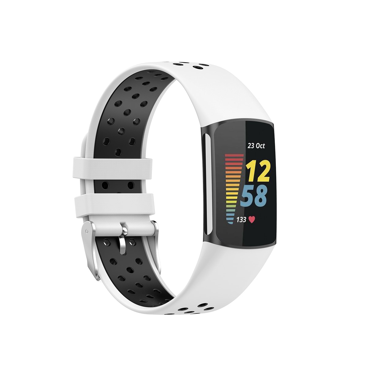 Fitbit Charge 6 Sport Silicone Band White