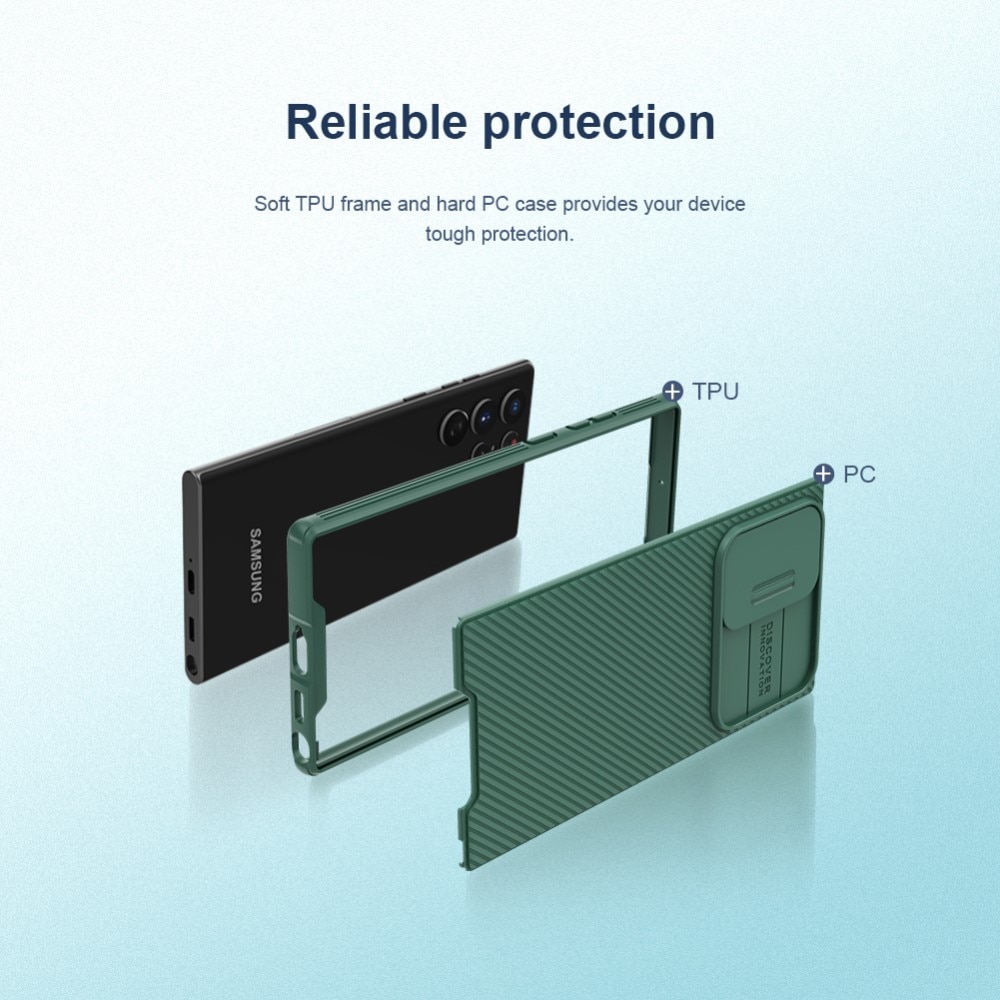 Samsung Galaxy S22 Ultra CamShield Case Green