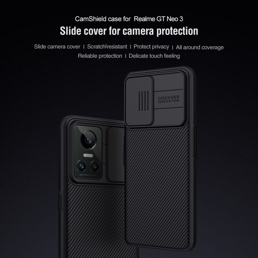 Realme GT Neo 3 CamShield Case Black