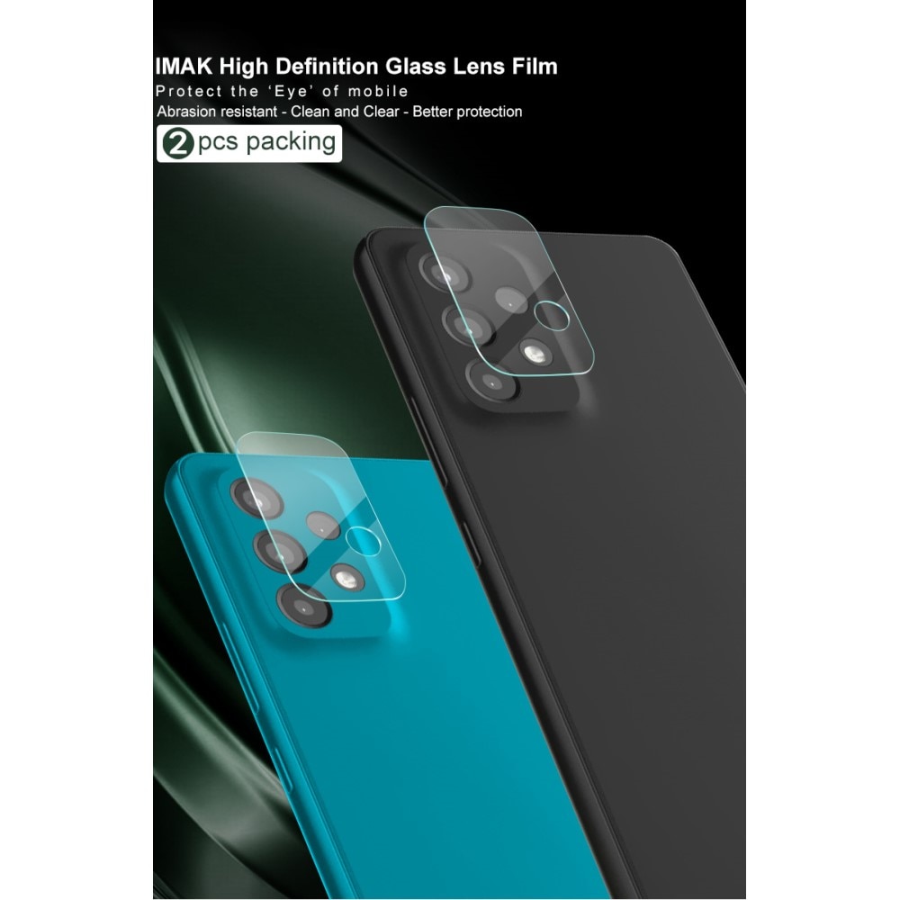 Samsung Galaxy A33/A53/A73 Tempered Glass Lens Protector (2-pack)