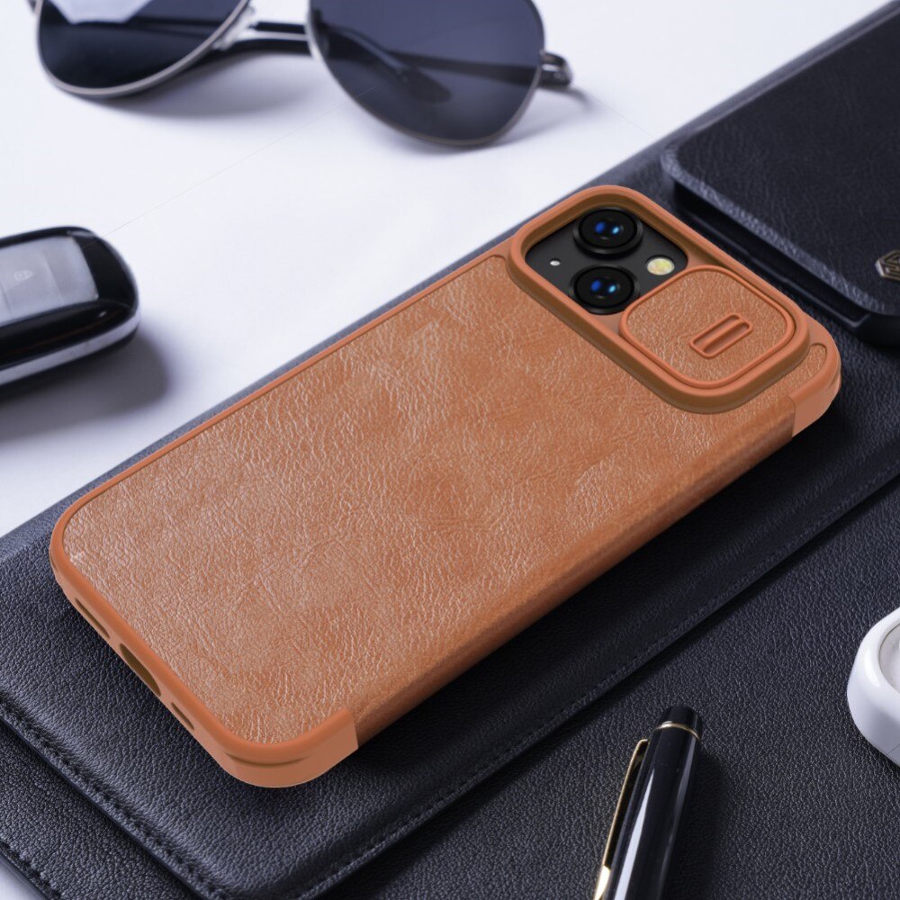 iPhone 14 Qin Pro Camshield Cover Brown