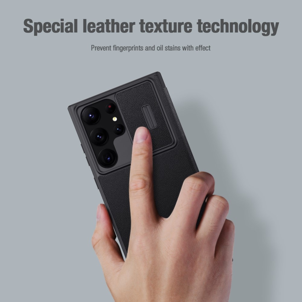 Samsung Galaxy S23 Ultra Qin Pro Camshield Cover Black