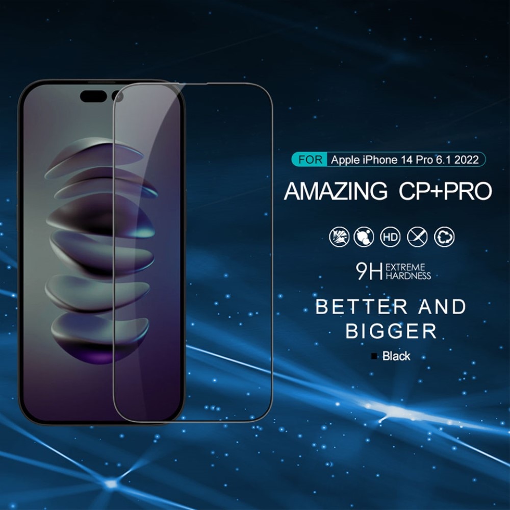 iPhone 14 Pro Max Amazing C+PRO Tempered Glass Black