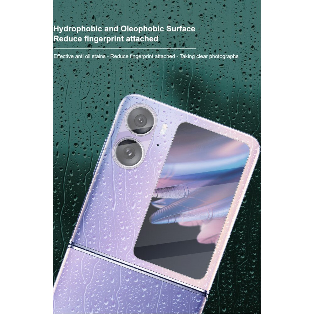 Oppo Find N2 Flip Tempered Glass Lens & Outer Screen Protector Transparent