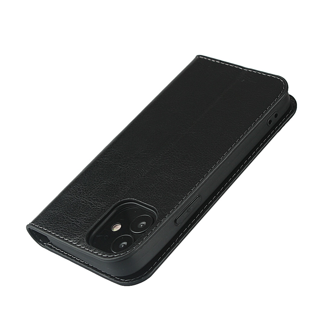 iPhone 11 Genuine Leather Wallet Case Black