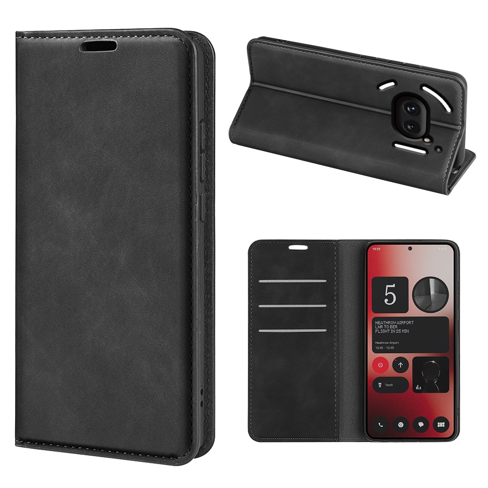 Nothing Phone 2a Slim Wallet Case Black