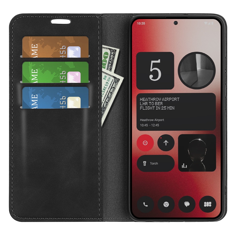 Nothing Phone 2a Slim Wallet Case Black