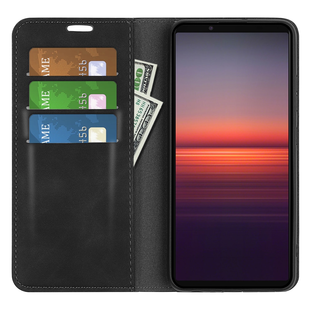 Sony Xperia 5 II Slim Wallet Case Black