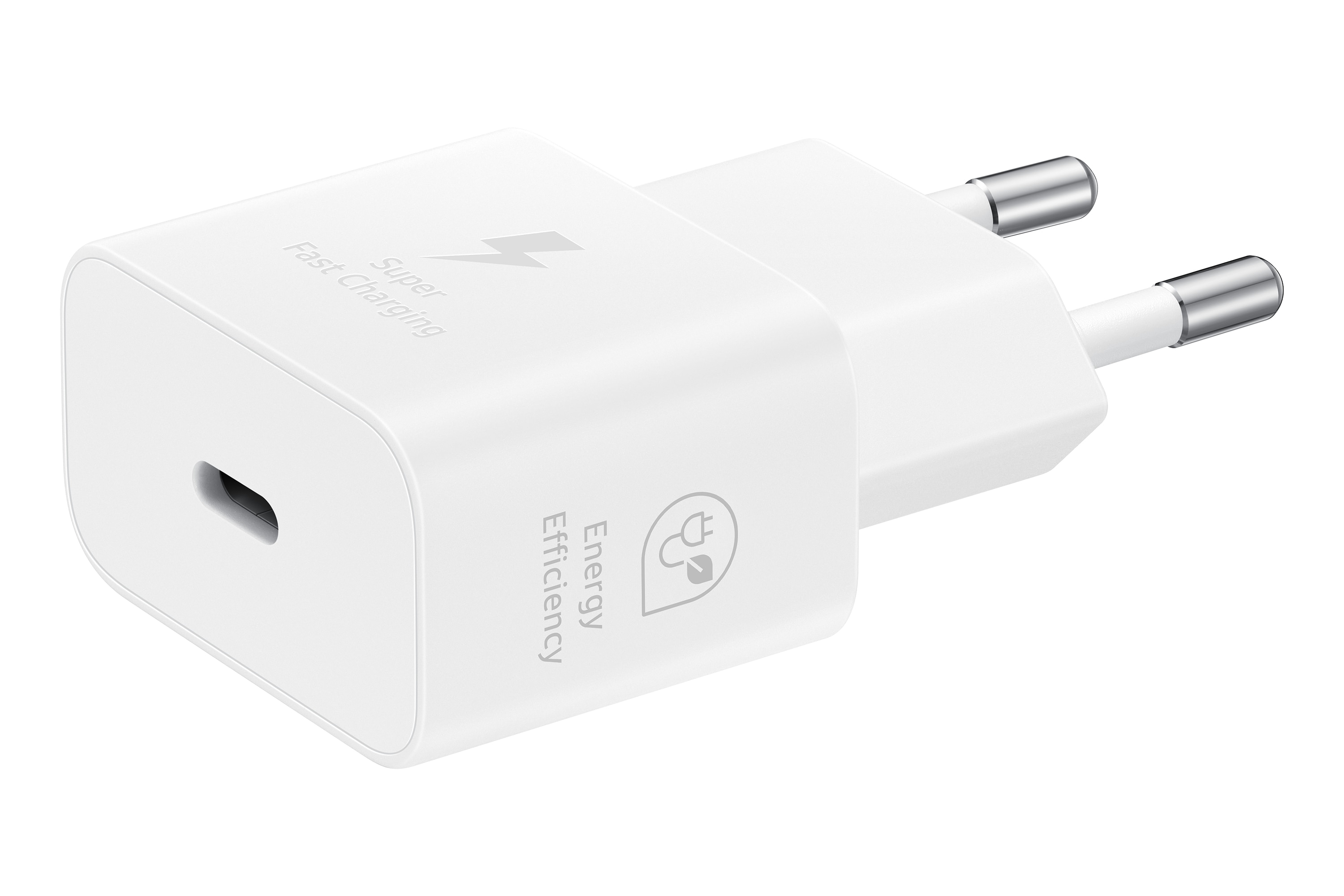Power Adapter Fast Charge USB-C PD 25W White