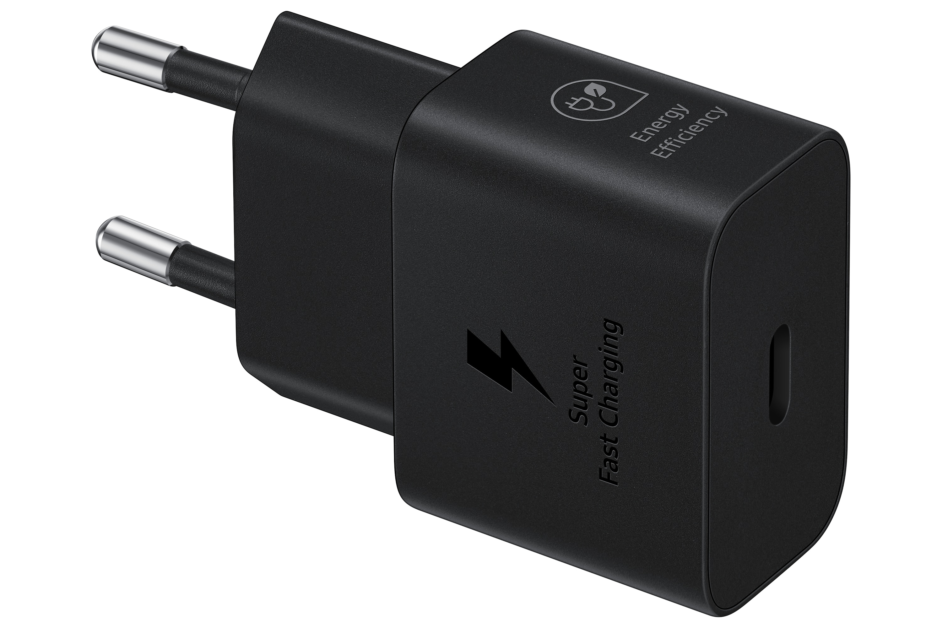 Power Adapter + Cable Fast Charge USB-C PD 25W Black