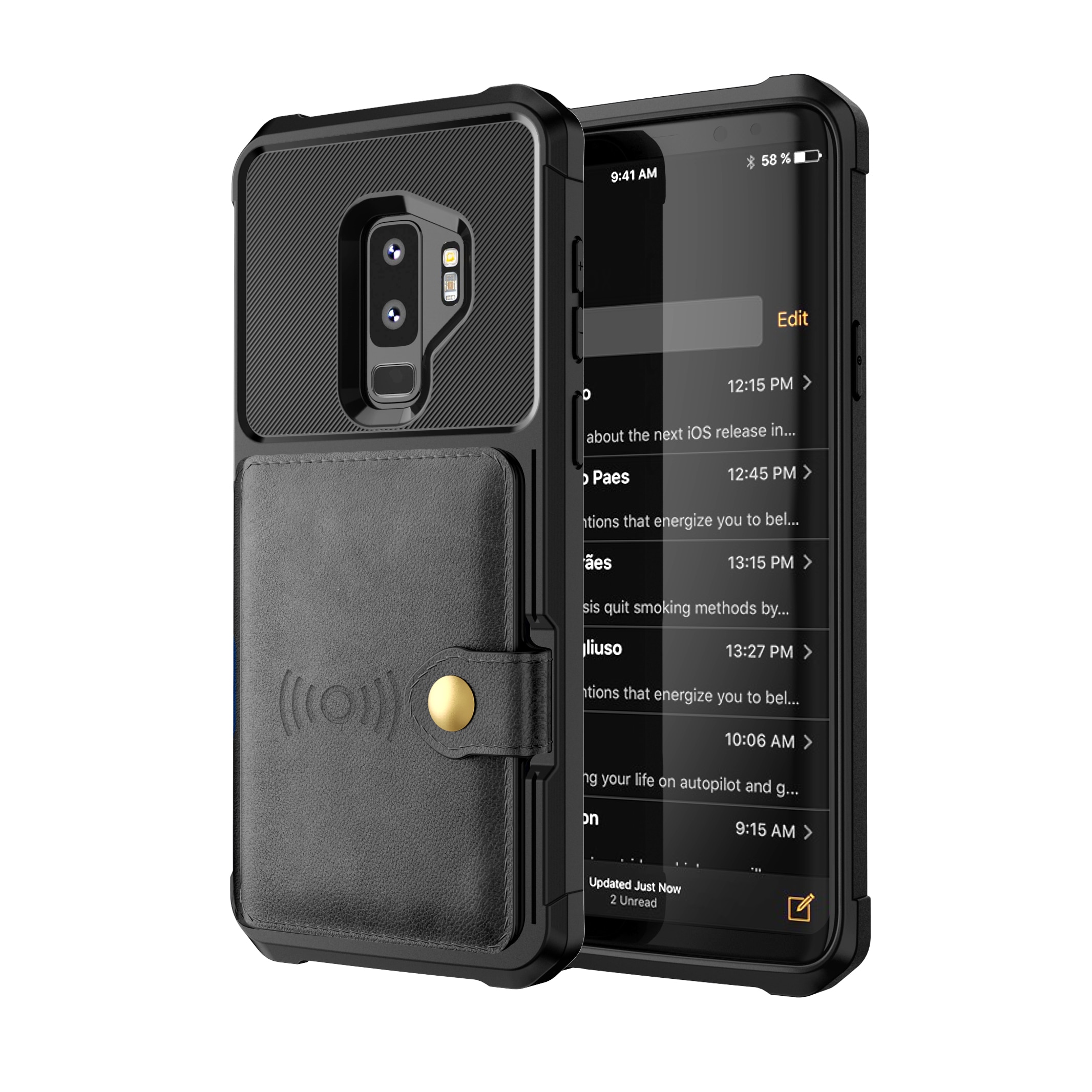 Samsung Galaxy S9 Plus Tough Multi-slot Case Black
