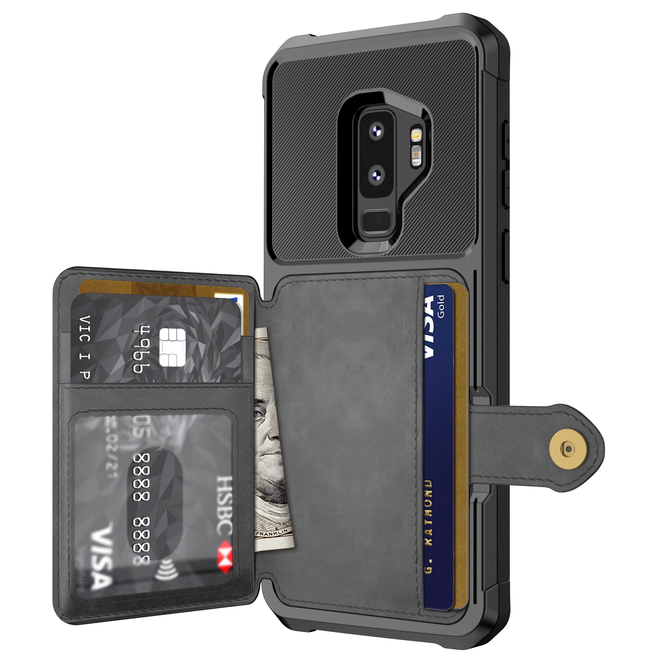 Samsung Galaxy S9 Plus Tough Multi-slot Case Black