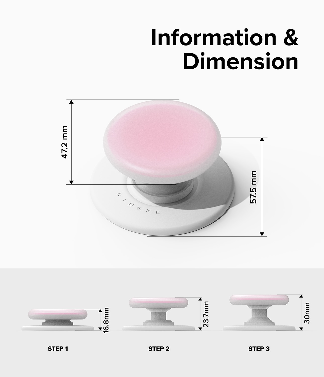 Tok Magnetic Holder/Stand Ice Pink