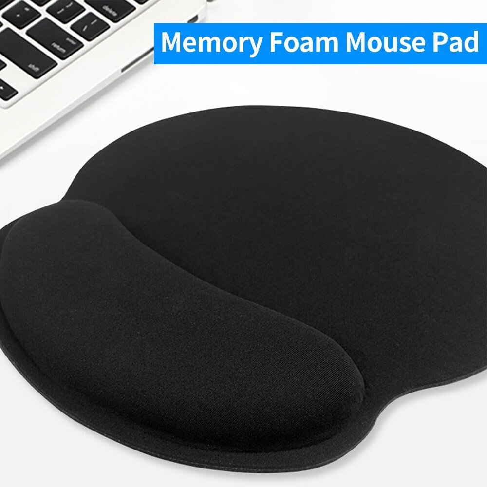 Mousepad with Wrist Support Black