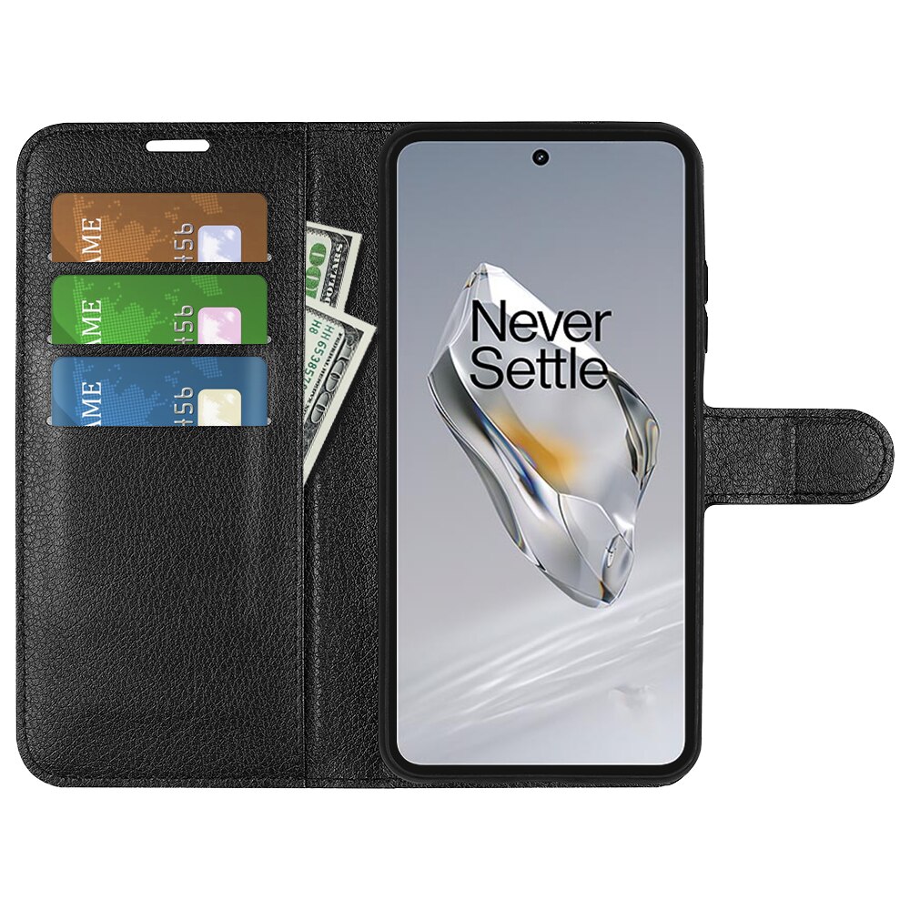 OnePlus 12  Wallet Book Cover Black