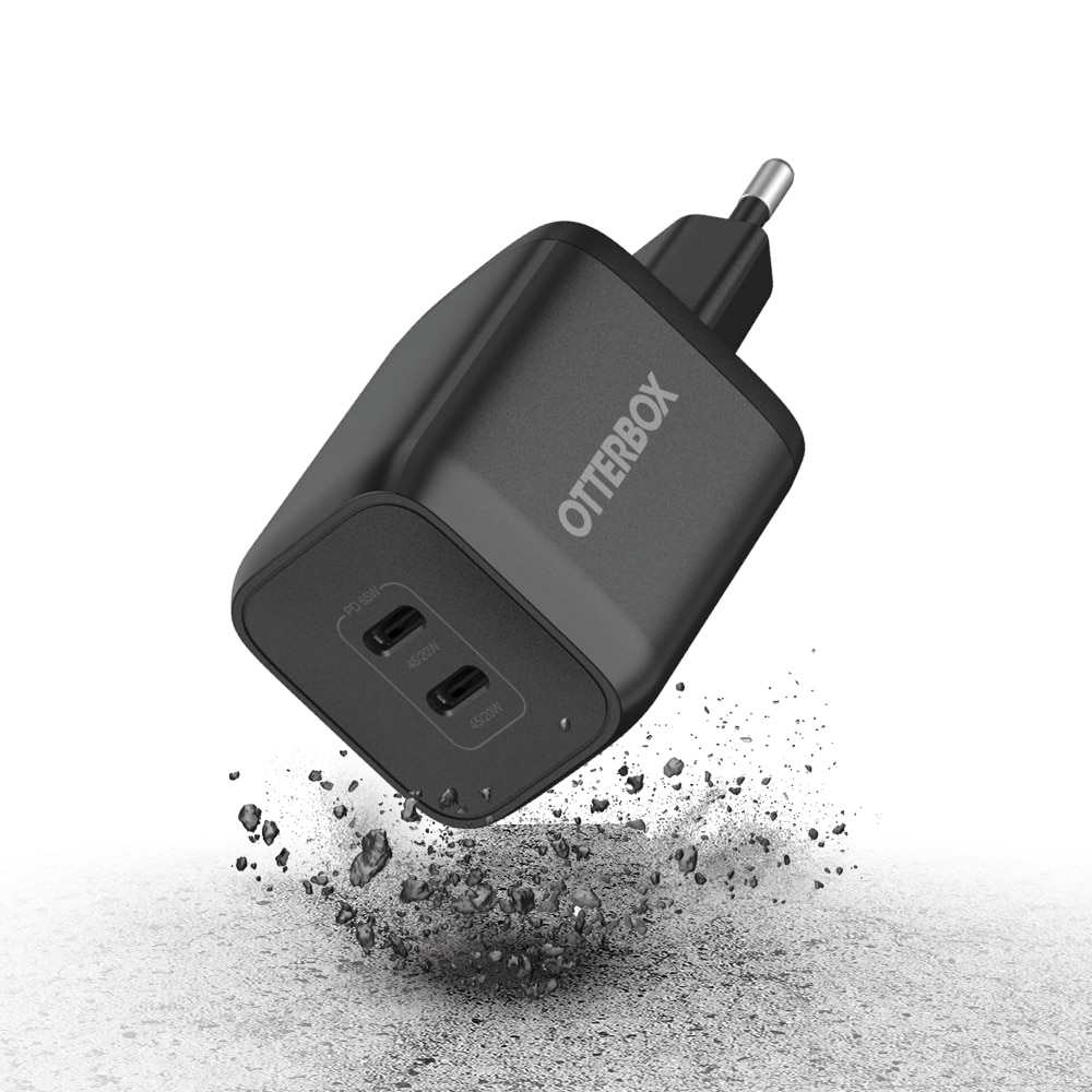 Wall Charger USB-C Dual Port 65W Black