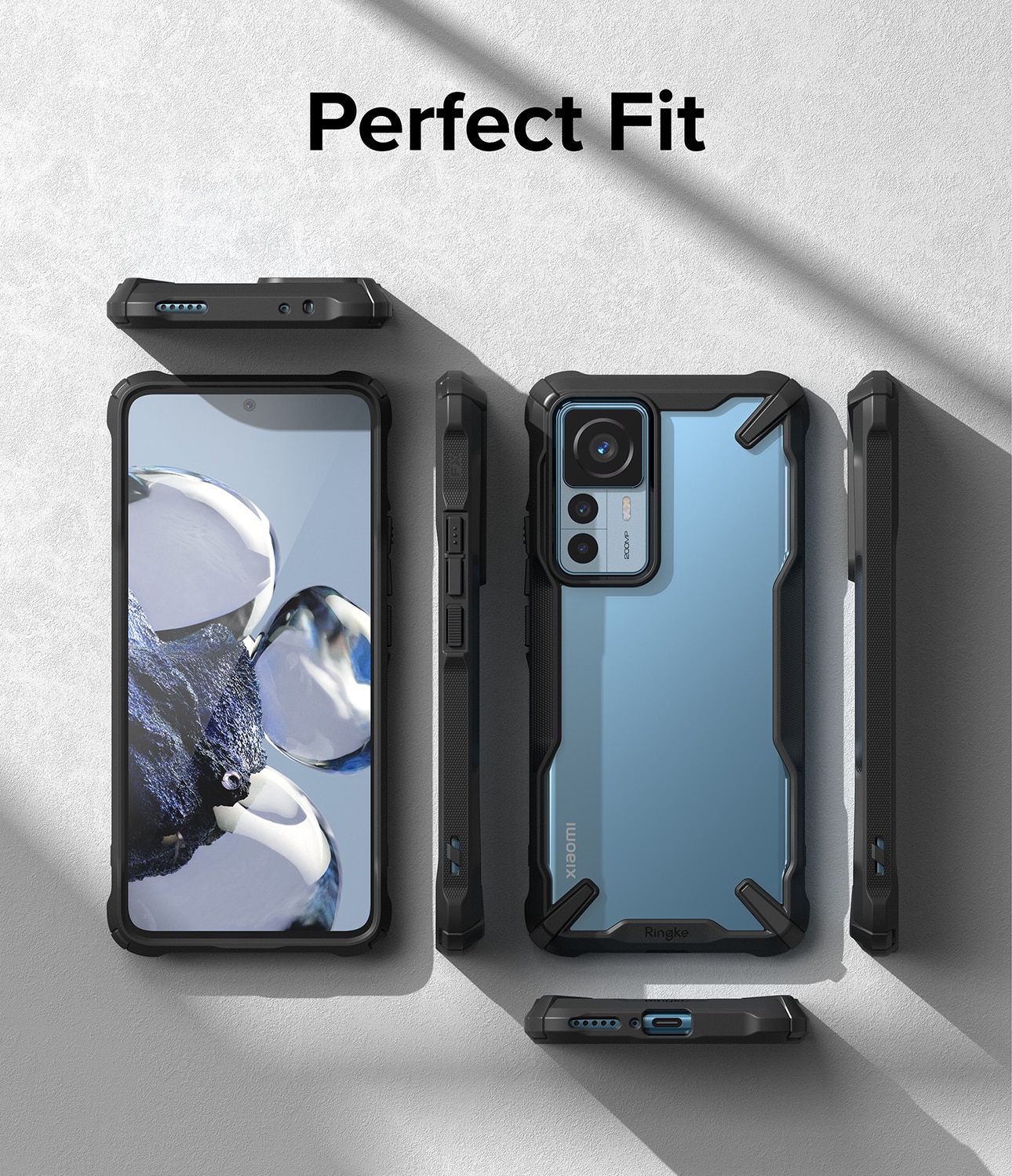 Xiaomi 12T/12T Pro Fusion X Case Black