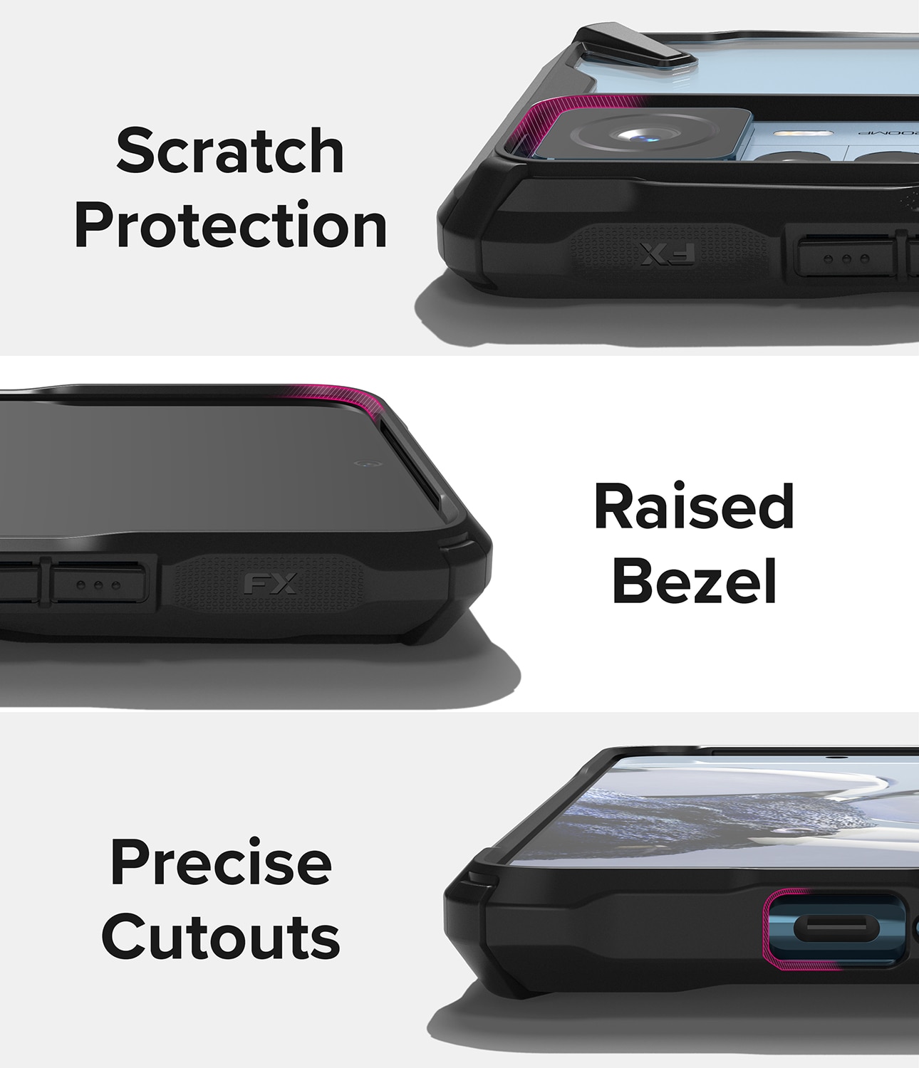 Xiaomi 12T/12T Pro Fusion X Case Black
