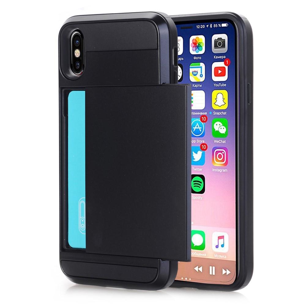 iPhone X/XS Card Slot Case Black