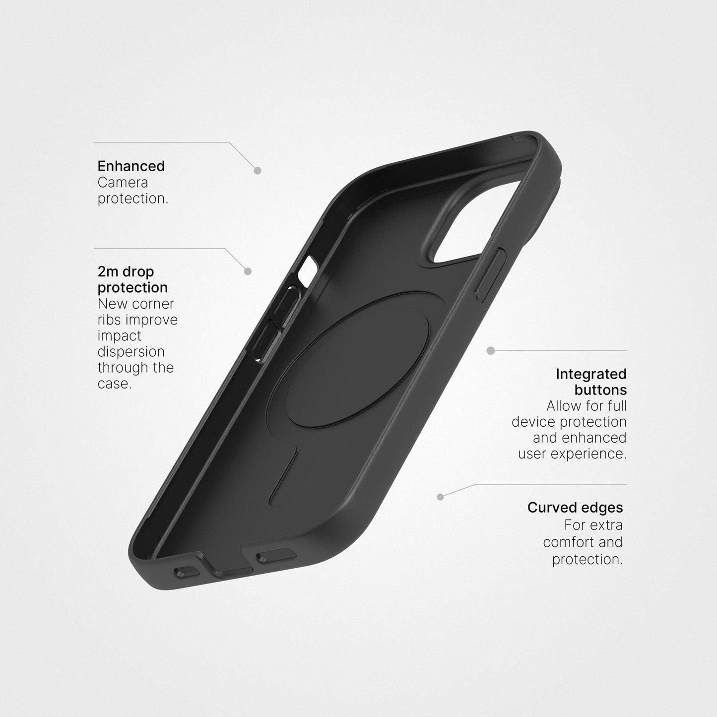 iPhone 15 Pro Case, No Plastic Black