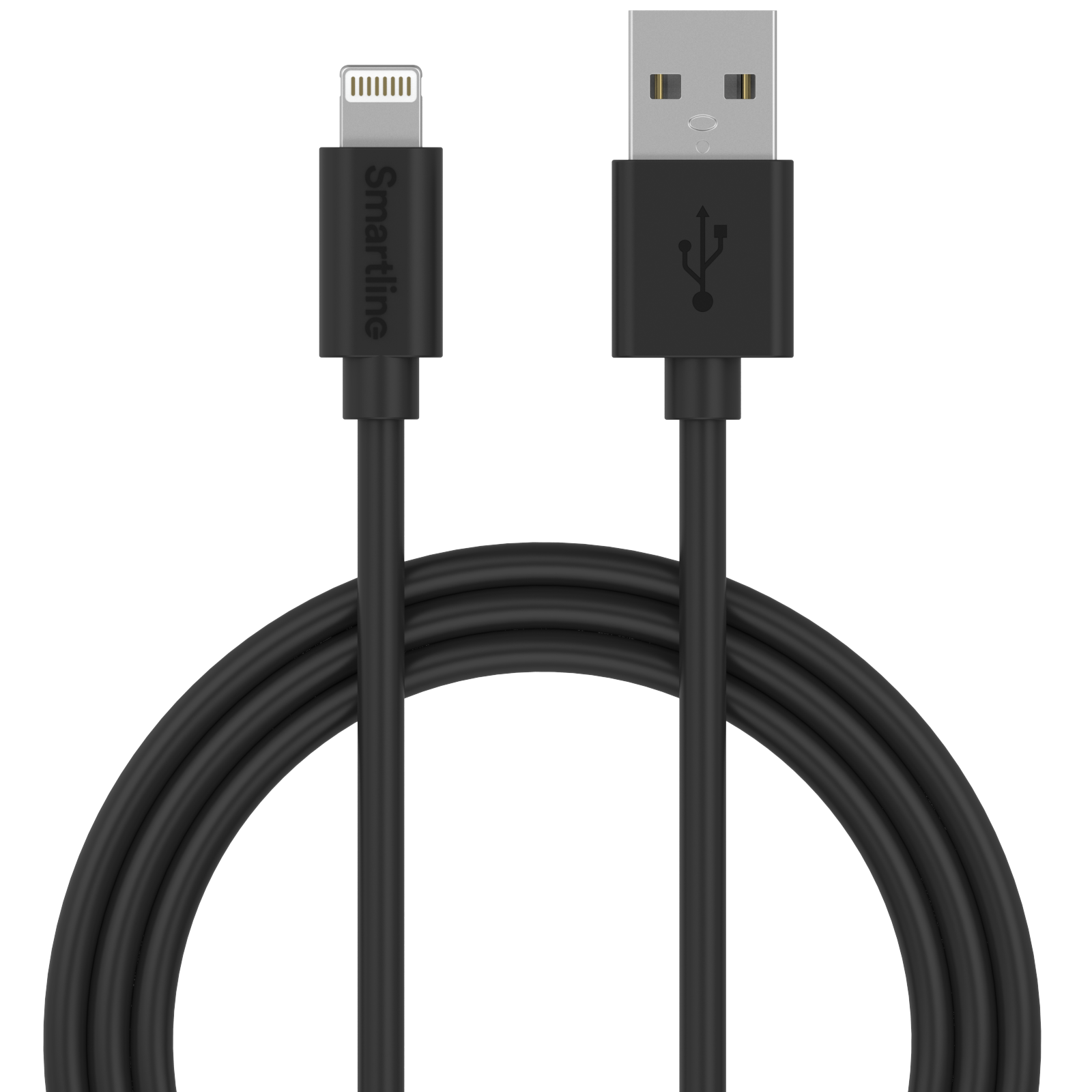 USB-A to Lightning Cable 3 meters Black