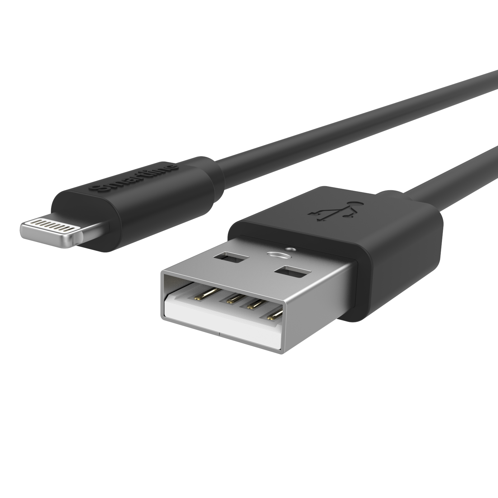 USB-A to Lightning Cable 3 meters Black