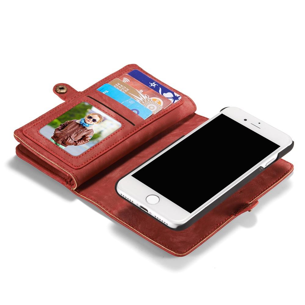 iPhone 7 Multi-slot Wallet Case Red