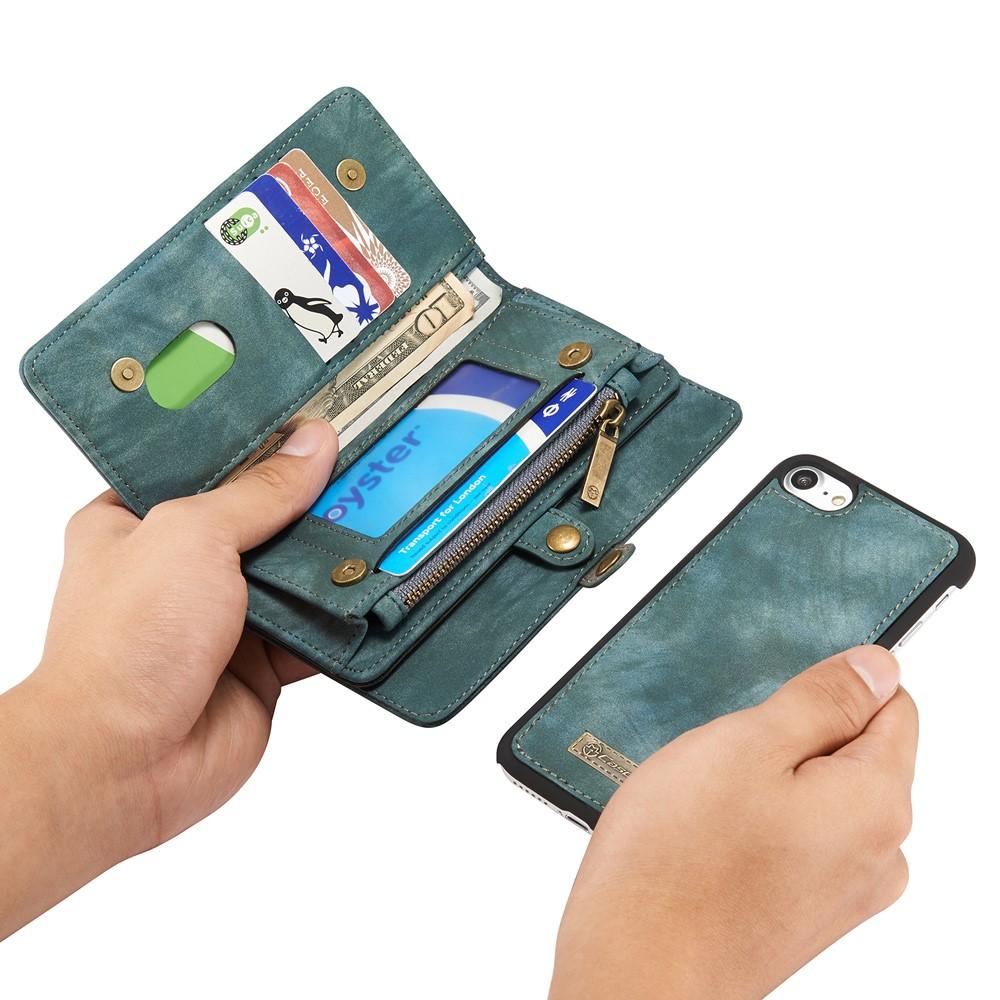 iPhone 8 Multi-slot Wallet Case Blue