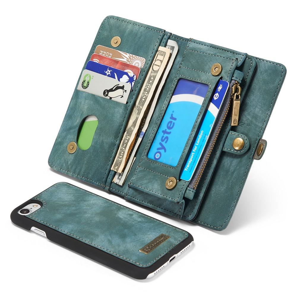 iPhone 7/8/SE Multi-slot Wallet Case Blue