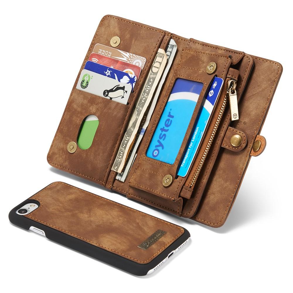 iPhone 7 Multi-slot Wallet Case Brown