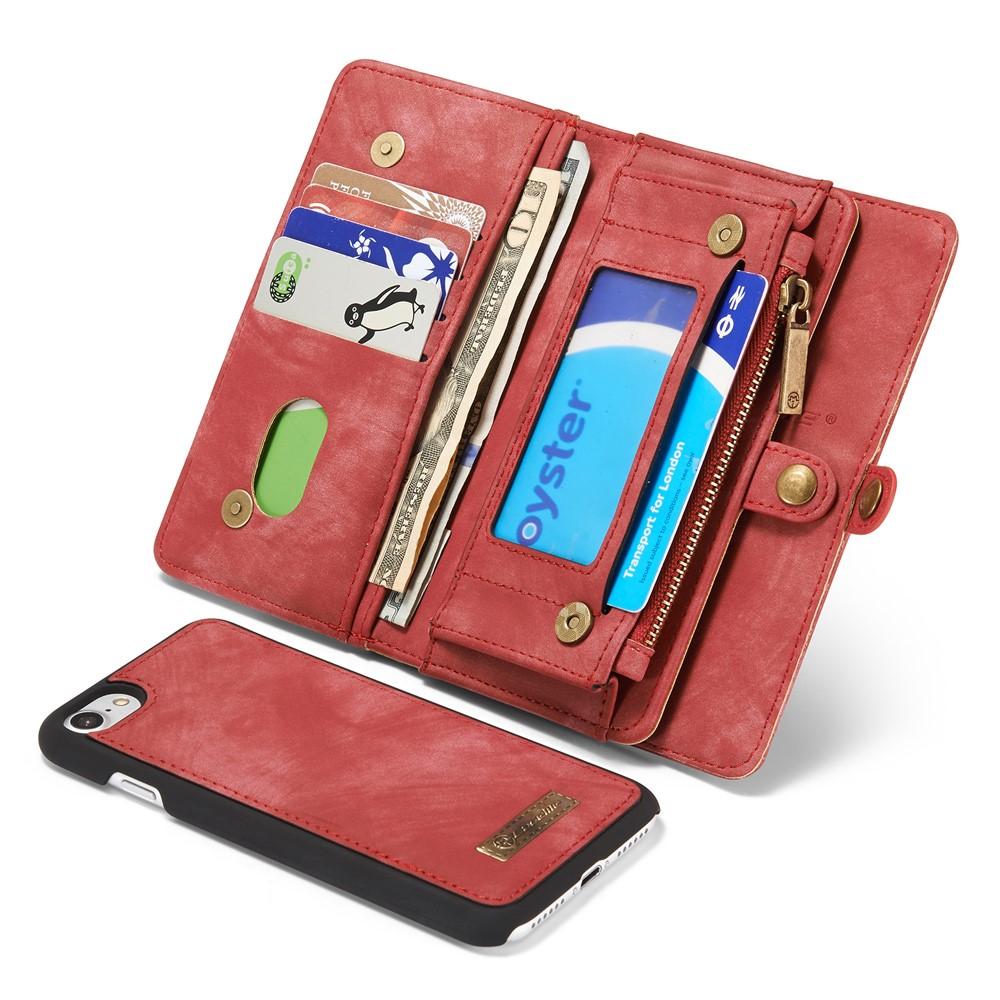 iPhone SE (2020) Multi-slot Wallet Case Red