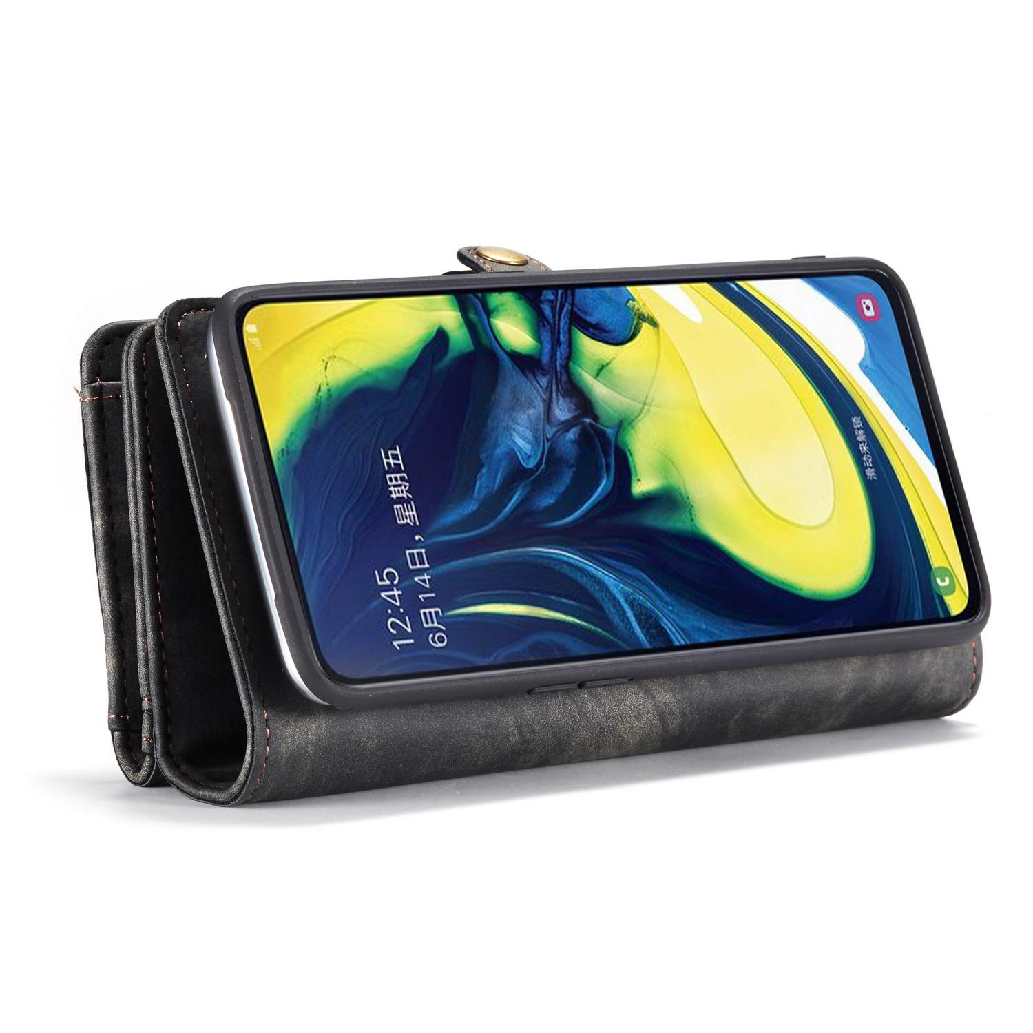 Samsung Galaxy A80 Multi-slot Wallet Case Grey