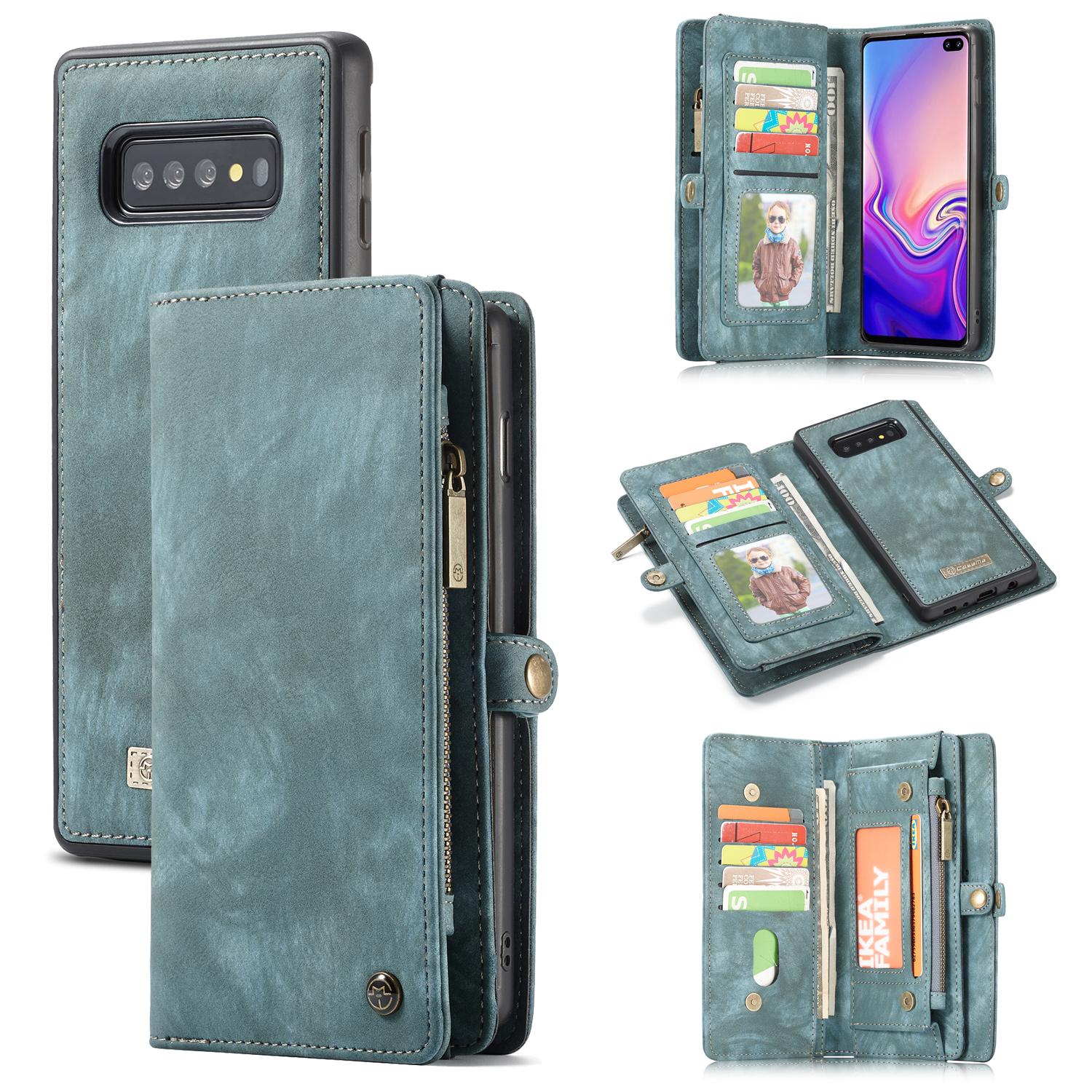 Samsung Galaxy S10 Plus Multi-slot Wallet Case Blue