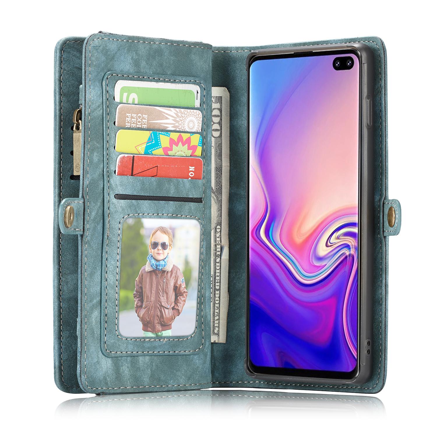 Samsung Galaxy S10 Plus Multi-slot Wallet Case Blue